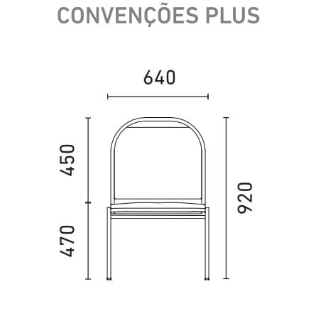 Cadeira Convenções Plus Size - Imagem 2
